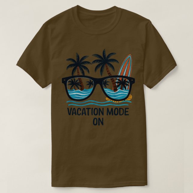 Camiseta modo vacaciones en 2 (Diseño del anverso)