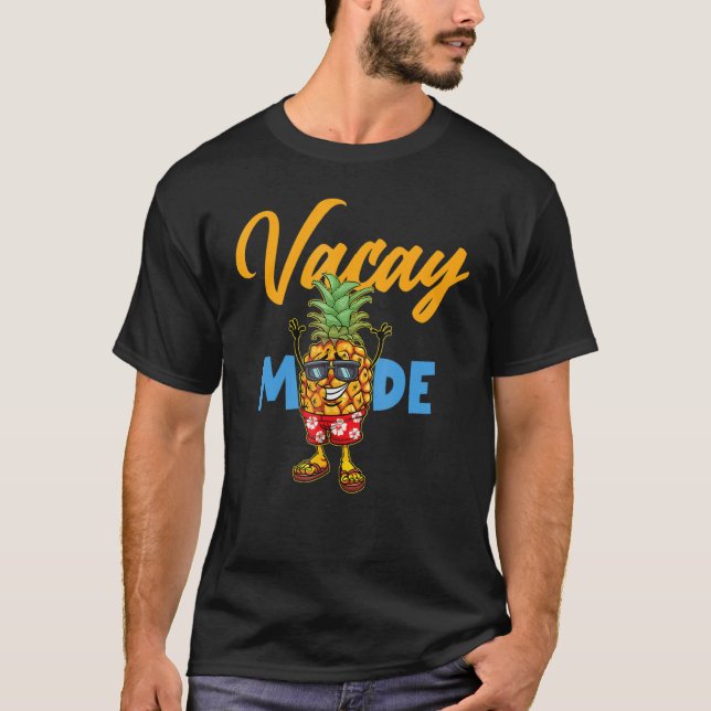 Camiseta Modo Vacay Cruise G de verano de vacaciones de piñ (Anverso)