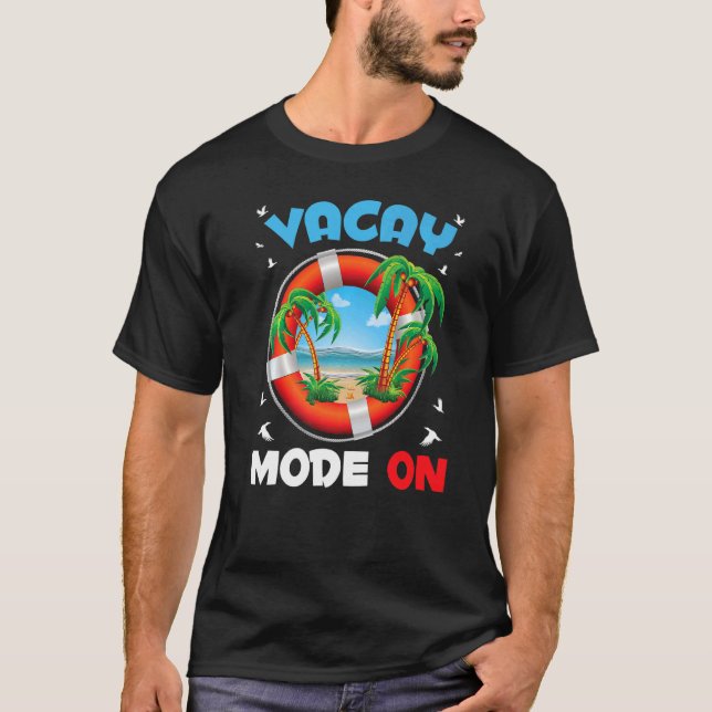 Camiseta Modo Vacay En Cute Beach Ring Nail Sumem (Anverso)