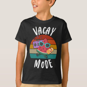 Camiseta Modo Vacay Gracioso Cute Fresa Verano Fruto Amor