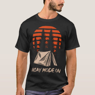 Camiseta Modo Vacío En Camping De Vacaciones De Tiendas
