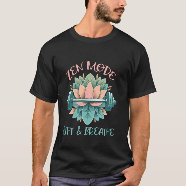 Camiseta Modo Zen Levantar Y Respirar (Anverso)