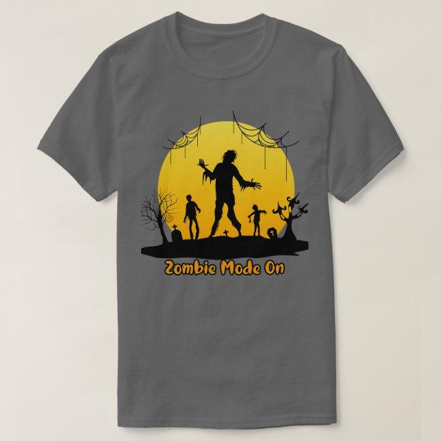 Camiseta MODO ZOMBIE activado (Diseño del anverso)