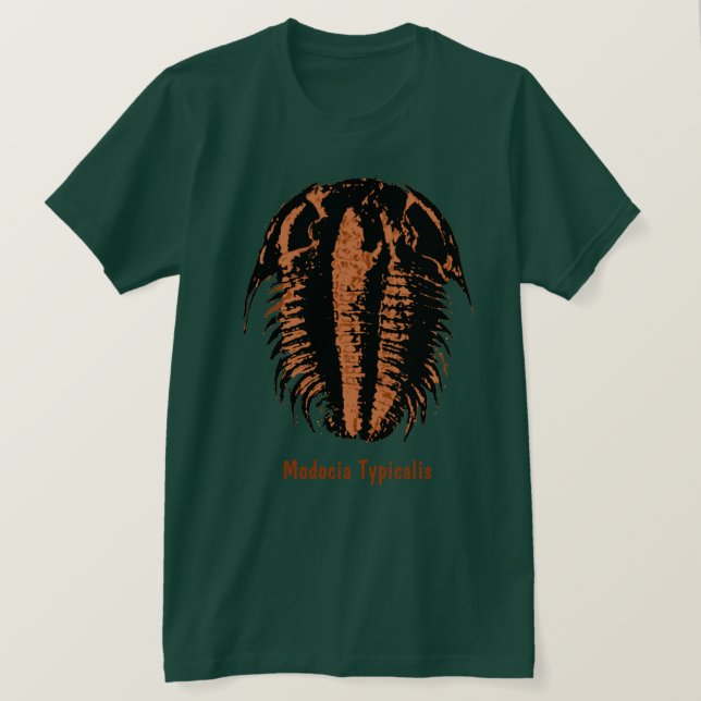 Camiseta Modocia Typicalis fósil trilobite (Anverso del diseño)