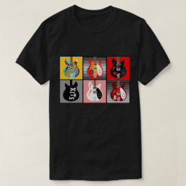 Camiseta Modos de arte pop británico guitarristas eléctrica