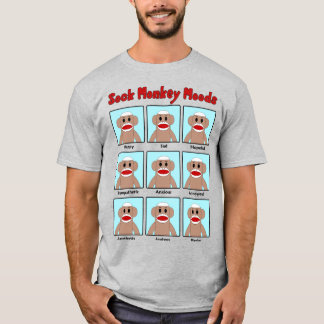 Camiseta Modos de mono de sock coloreados