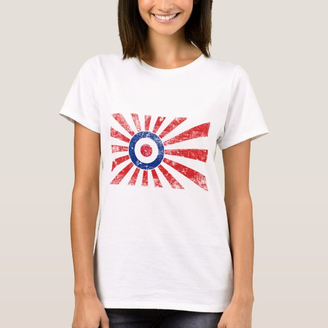 Camiseta Mods Mod Target Mods Sunburst Target Roundel (Anverso)