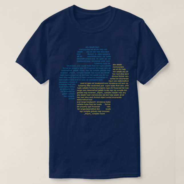 Camiseta Módulos Python  (Diseño del anverso)