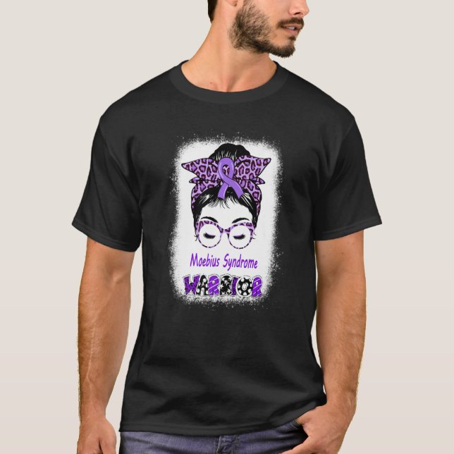 Camiseta Moebius Syndrome Warrior Messy Bun Moebius Facial  (Anverso)
