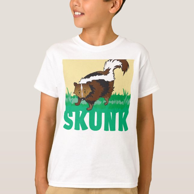 Camiseta Mofeta amistosa del niño (Anverso)
