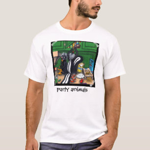 Camiseta mofetas en la cocina,
