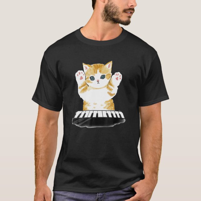 Camiseta Mofu Sand Cat Piano (Anverso)