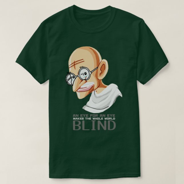 Camiseta Mohandas Karamchand Gandhi (Diseño del anverso)