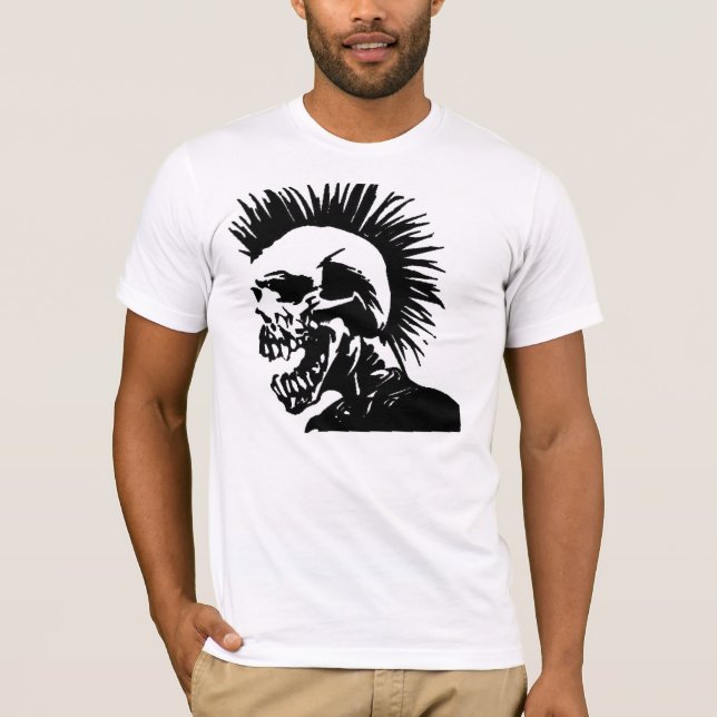 Camiseta mohawk esquelético (Anverso)