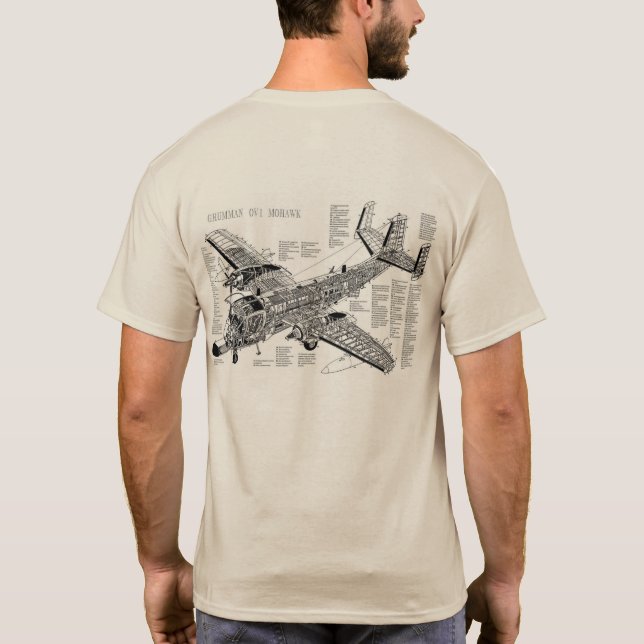 Camiseta Mohawk OV-1 con la escritura cirílica (Reverso)