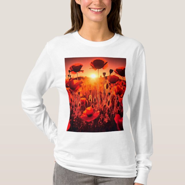 Camiseta Mohn im Gegenlicht (Anverso)