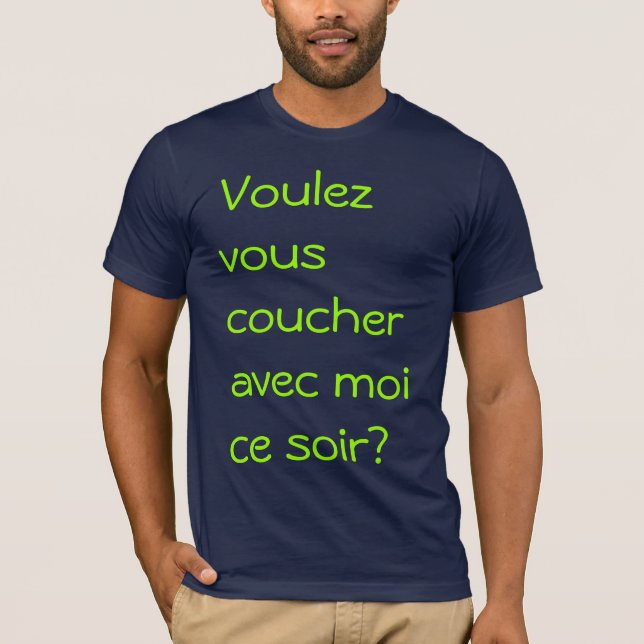 Camiseta Moi del avec del coucher de Voulez-vous (Anverso)