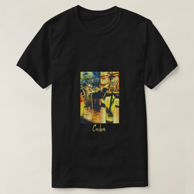 Camiseta Mojito bar Cuba Viaje vintage (Diseño del anverso)