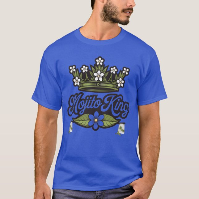 Camiseta Mojito King Loves Mojitos Boys Gifts retro (Anverso)