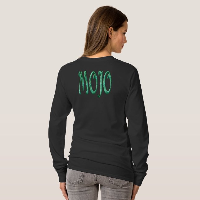 Camiseta Mojo women black long sleeve t-shirt back (Reverso completo)