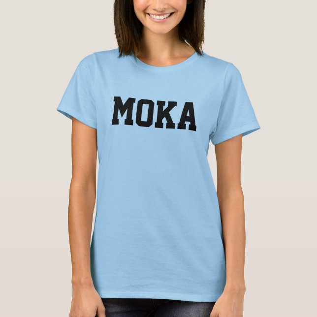 Camiseta Moka nombró a T-shirt (Anverso)