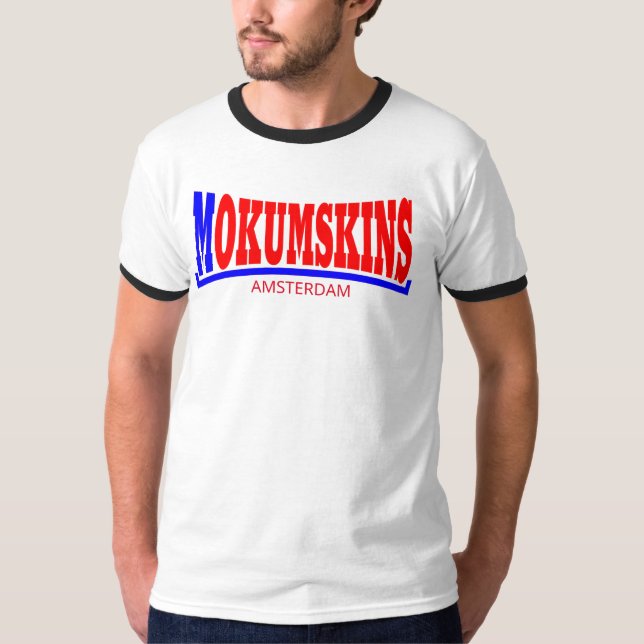 Camiseta Mokumskins blauw rood (Anverso)