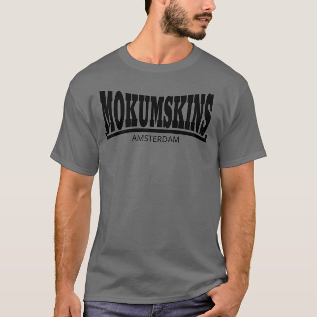 Camiseta Mokumskins zwart (Anverso)