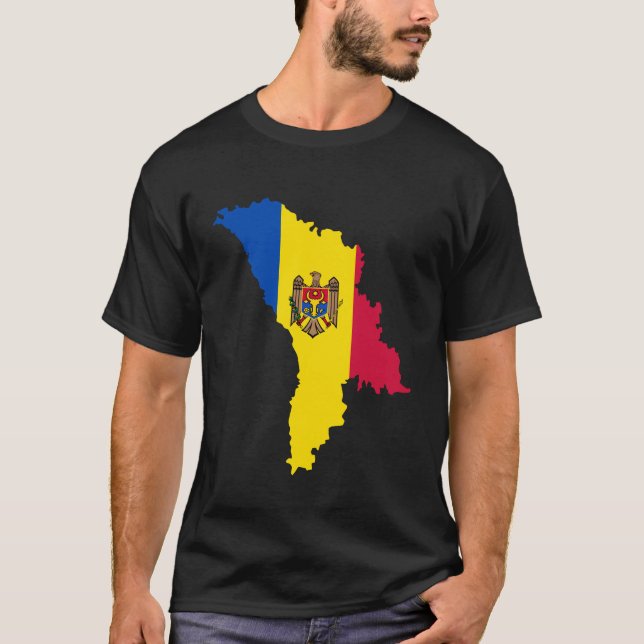 Camiseta Moldavia, Bandera de Moldavia, Bandera de Moldavia (Anverso)