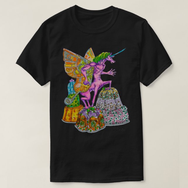 Camiseta Moldes de Jello de mariposa Centaur Centaur Pink U (Diseño del anverso)