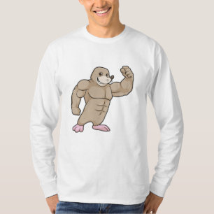 Camiseta Mole como Bodybuilder con músculos grandes