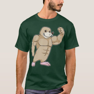 Camiseta Mole como Bodybuilder con músculos grandes