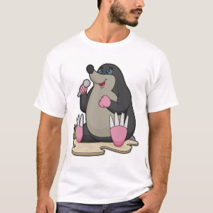 Camiseta Mole como cantante con micrófono