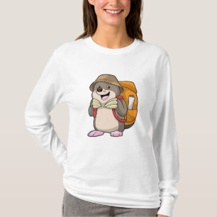 Camiseta Mole como excursionista con equipaje