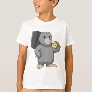 Camiseta Mole como Handyman con martillo
