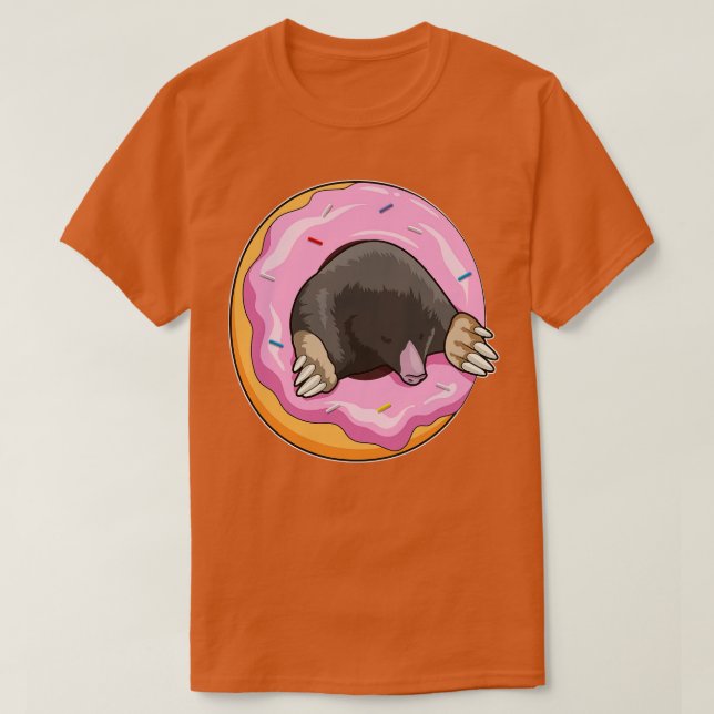 Camiseta Mole con donut 1 (Diseño del anverso)