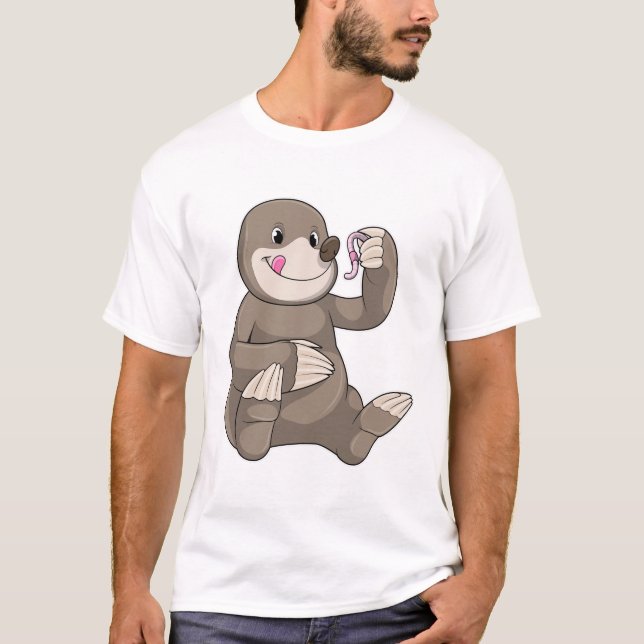 Camiseta Mole con gusano de tierra (Anverso)