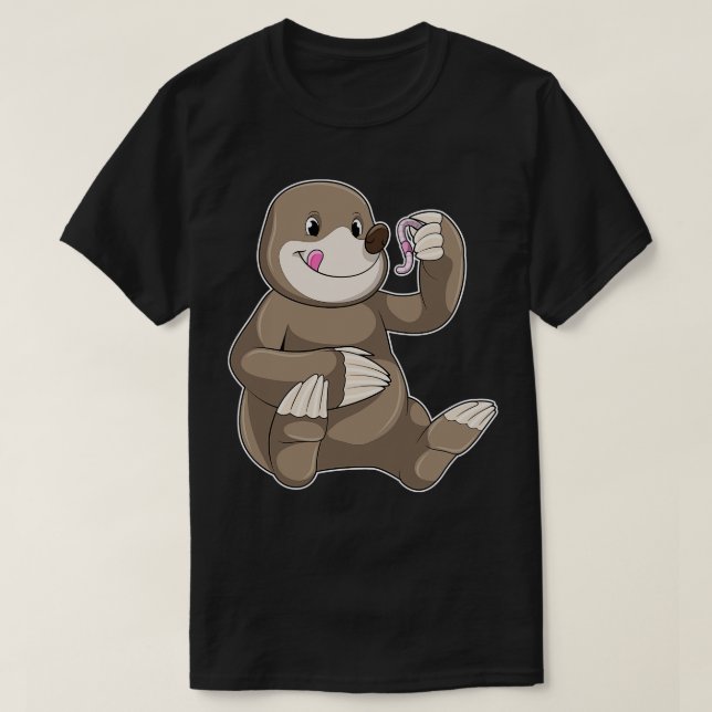 Camiseta Mole con gusano de tierra (Diseño del anverso)