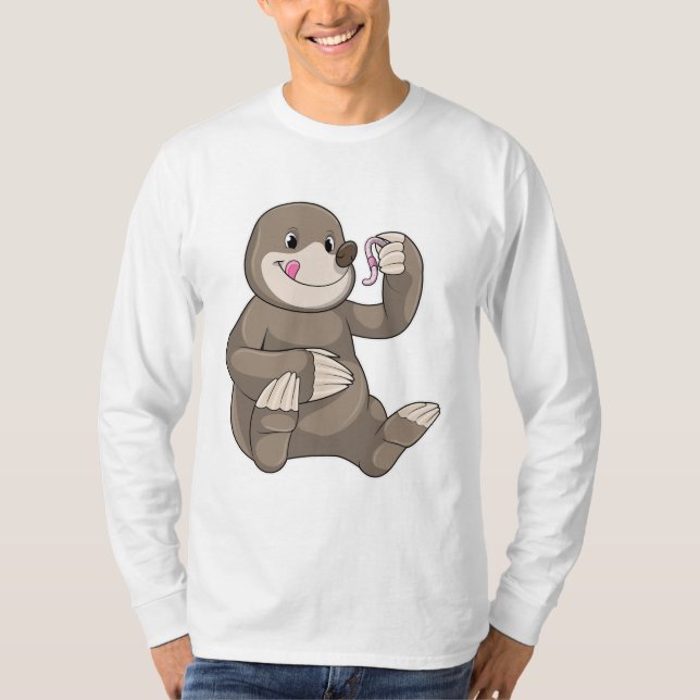 Camiseta Mole con gusano de tierra (Anverso)