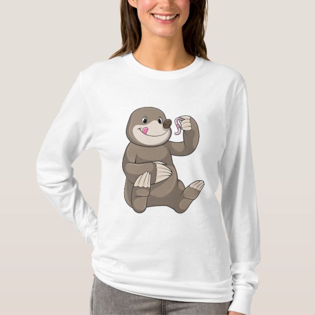 Camiseta Mole con gusano de tierra (Anverso)