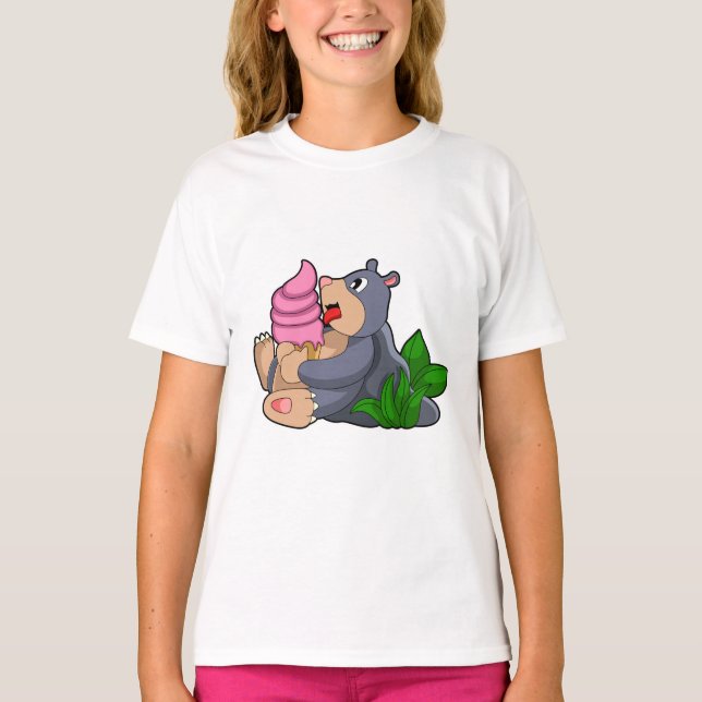 Camiseta Mole con helado Waffle (Anverso)