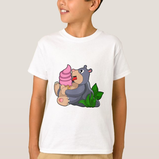 Camiseta Mole con helado Waffle (Anverso)