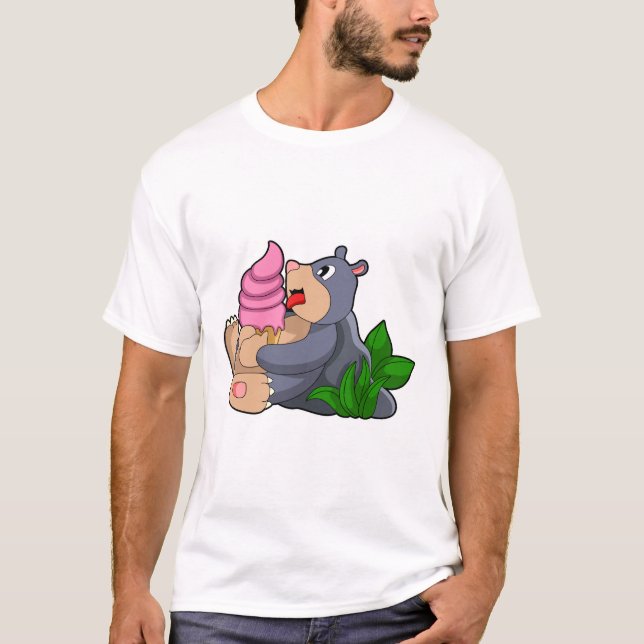 Camiseta Mole con helado Waffle (Anverso)