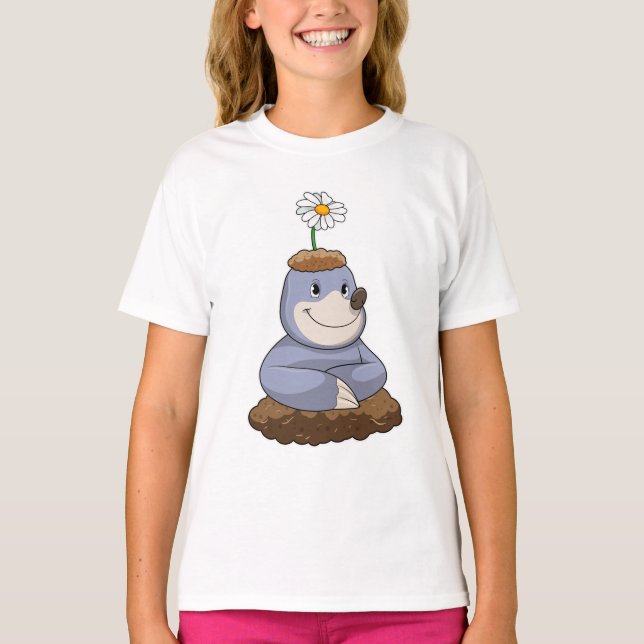 Camiseta Mole con la flor de margarita (Anverso)
