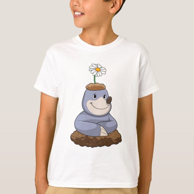 Camiseta Mole con la flor de margarita (Anverso)