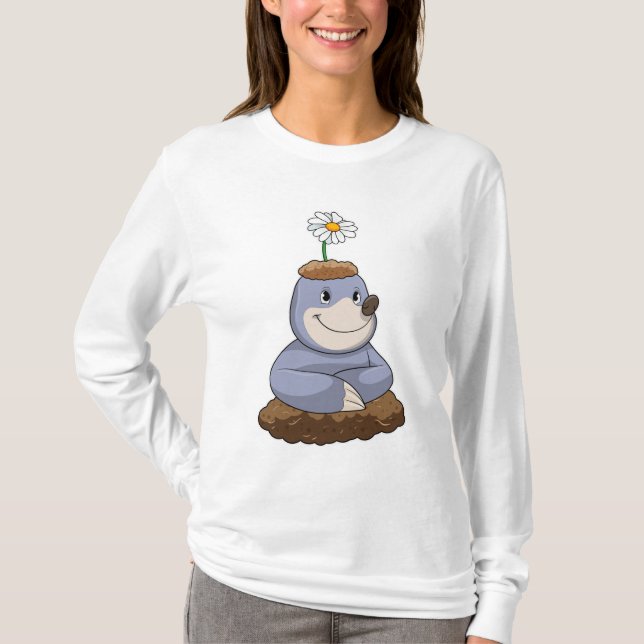 Camiseta Mole con la flor de margarita (Anverso)