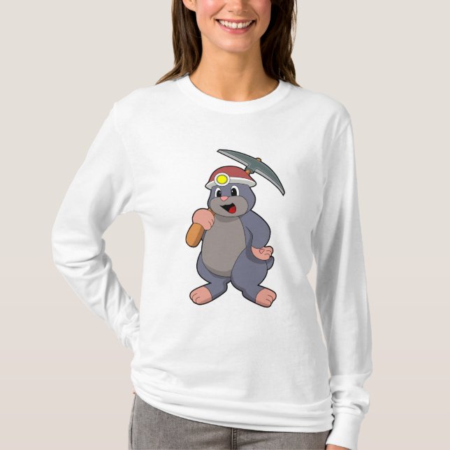 Camiseta Mole con Pickaxe (Anverso)