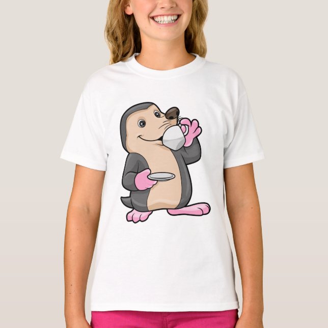 Camiseta Mole con taza de café y sartén (Anverso)