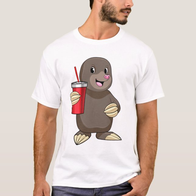 Camiseta Mole con taza para beber (Anverso)