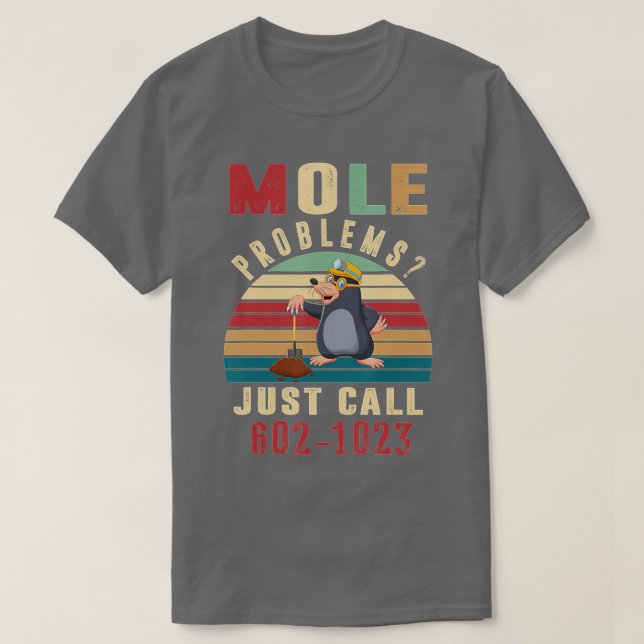 Camiseta Mole Day Mole Problems Just Call Avogadros Number  (Diseño del anverso)