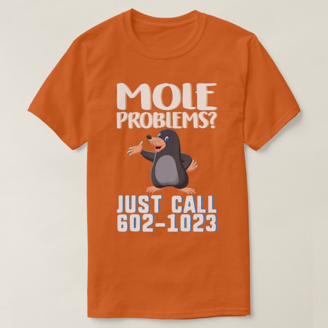 Camiseta Mole Day Mole Problems Just Call Avogadros Number  (Diseño del anverso)